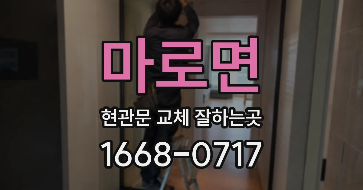 마로면 현관문 교체 잘하는곳