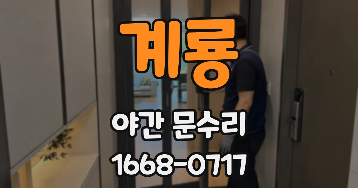 계룡 야간 문수리