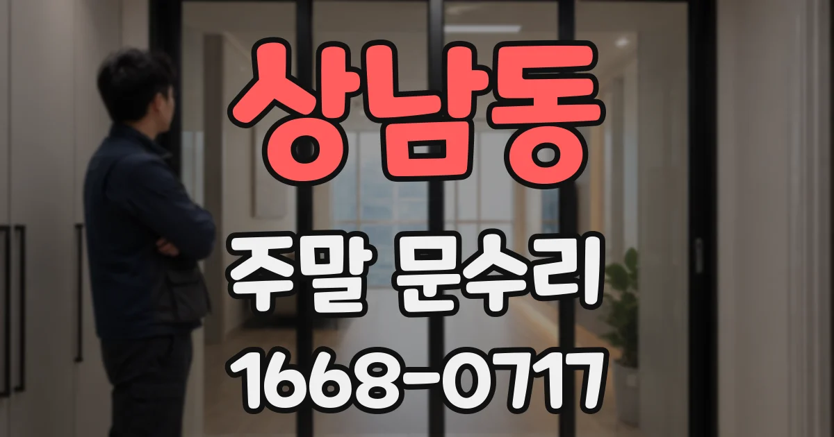 상남동 주말 문수리