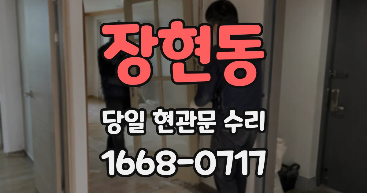 장현동 당일 현관문 수리