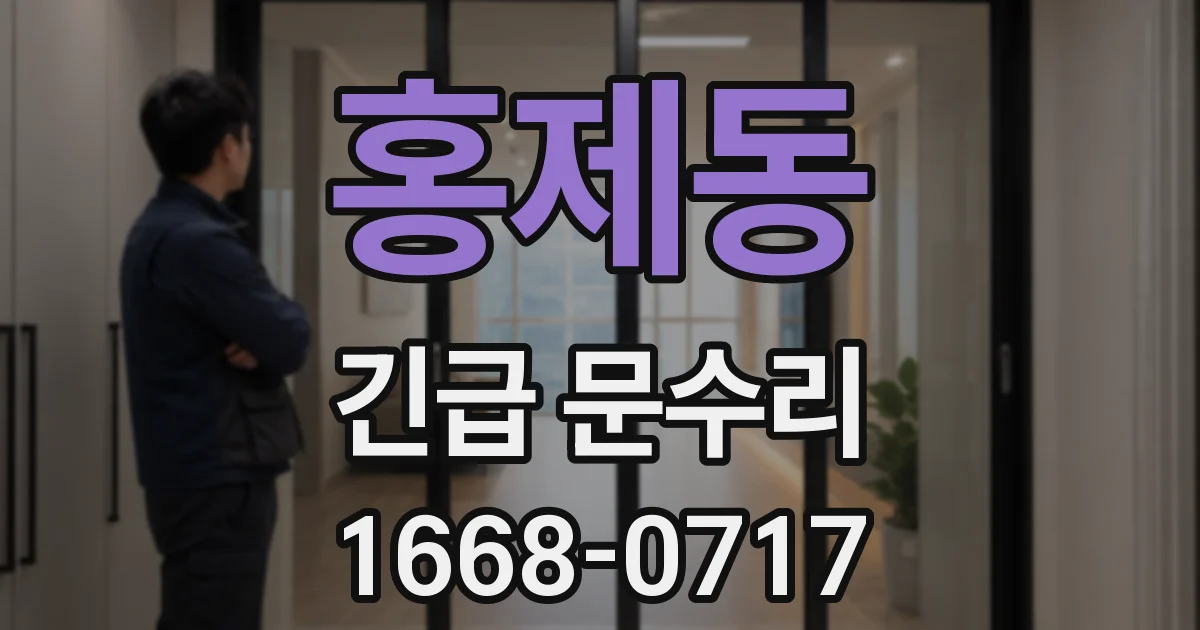 홍제동 긴급 문수리