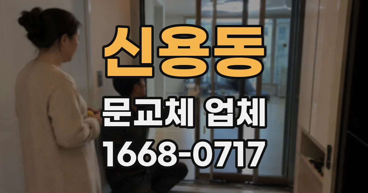 신용동 문교체 업체