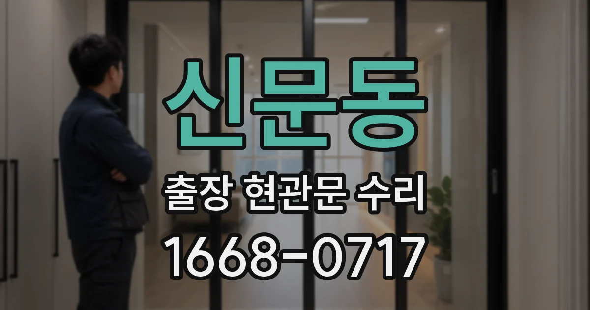 신문동 출장 현관문 수리