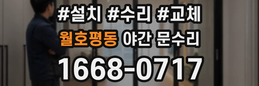 월호평동 야간 문수리