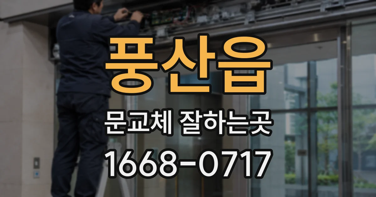 풍산읍 문교체 잘하는곳