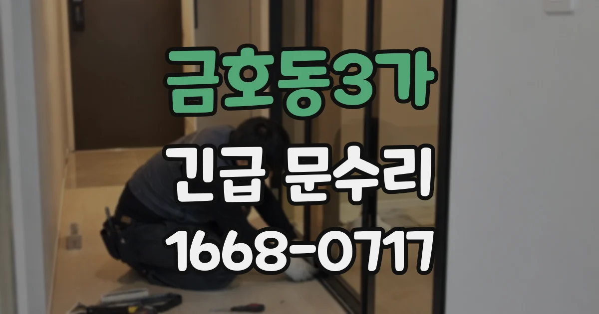 금호동3가 긴급 문수리