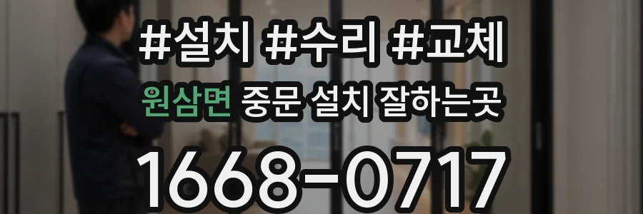 원삼면 중문 설치 잘하는곳