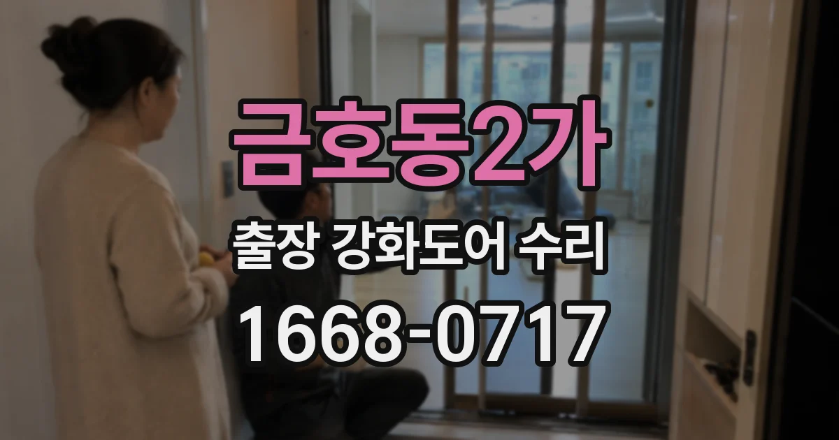 금호동2가 출장 강화도어 수리