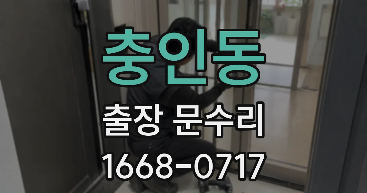 충인동 출장 문수리