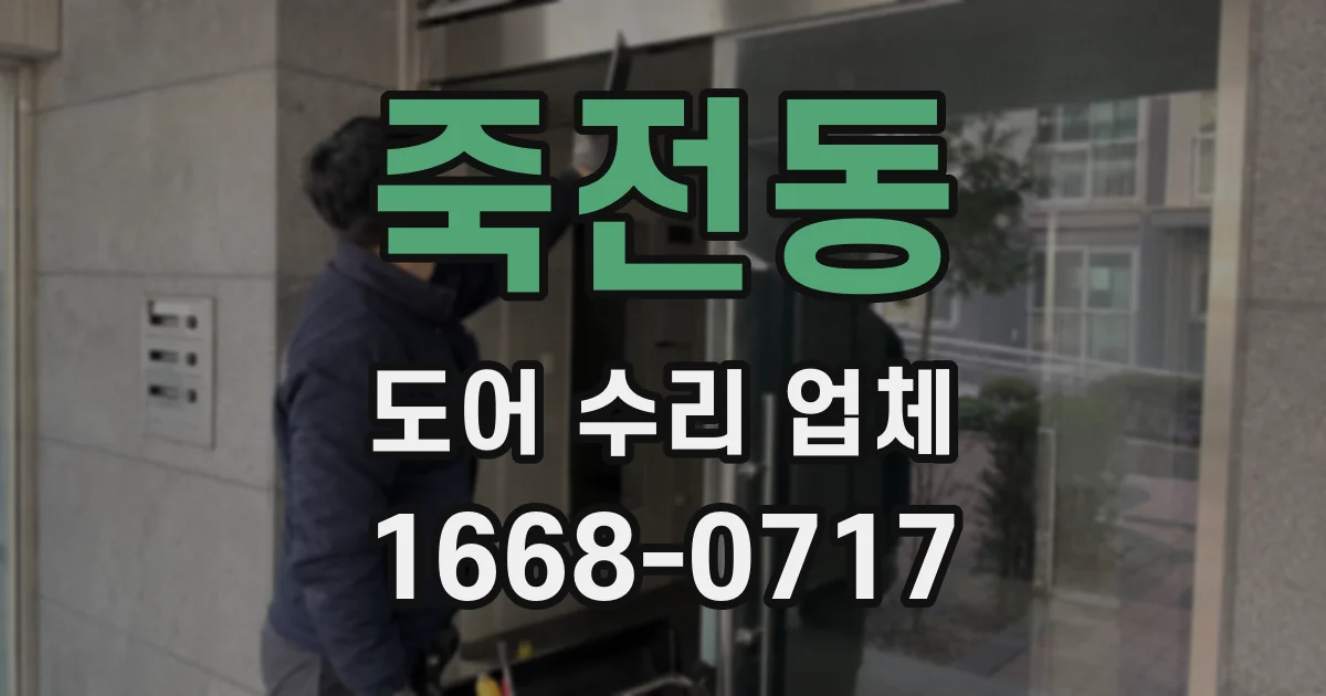 죽전동 도어 수리 업체