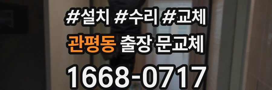 관평동 출장 문교체