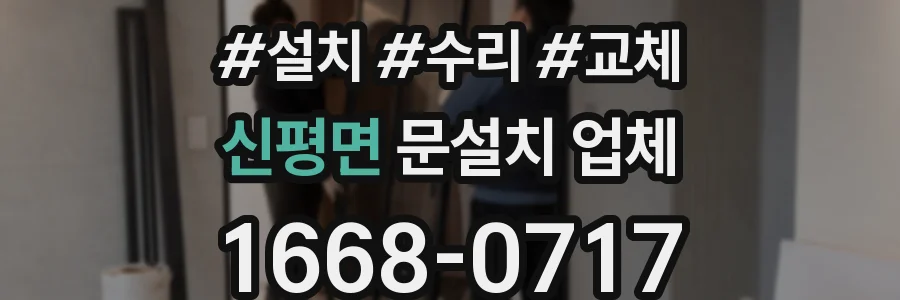 신평면 문설치 업체