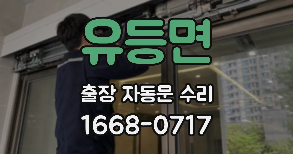 유등면 출장 자동문 수리