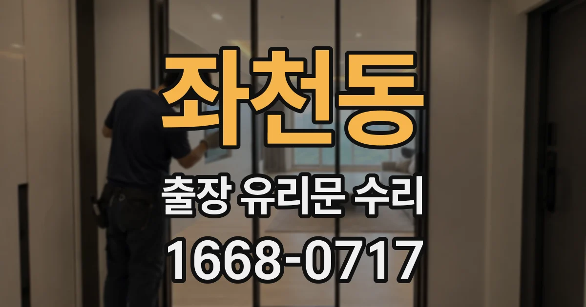 좌천동 출장 유리문 수리