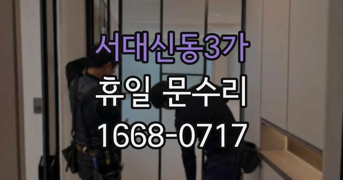 서대신동3가 휴일 문수리