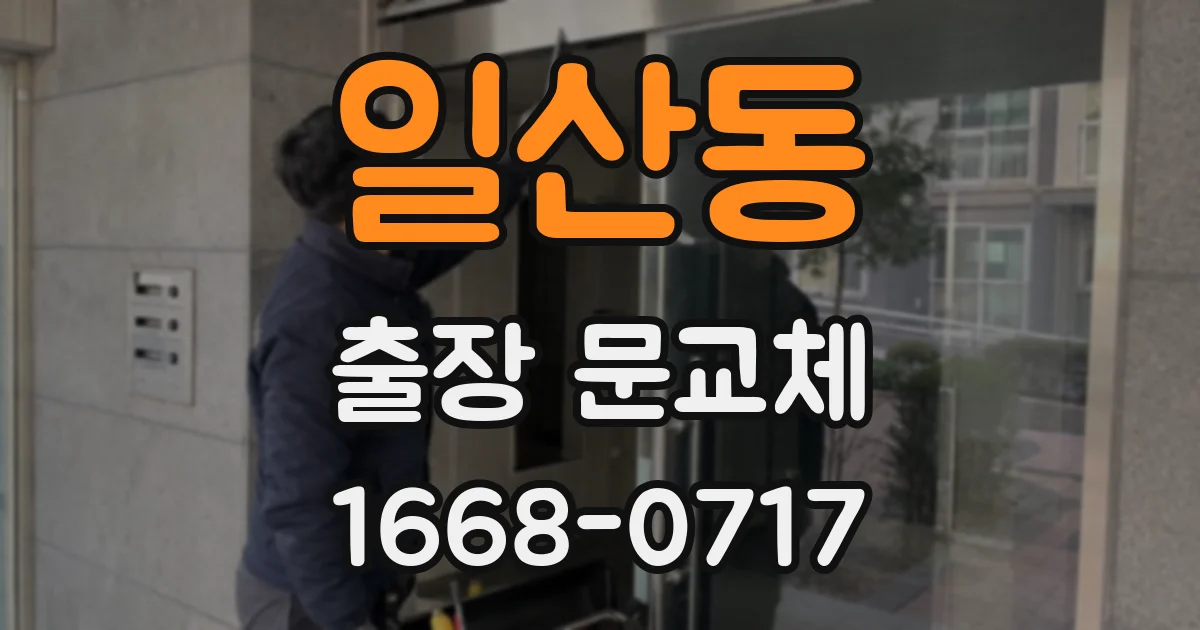 일산동 출장 문교체