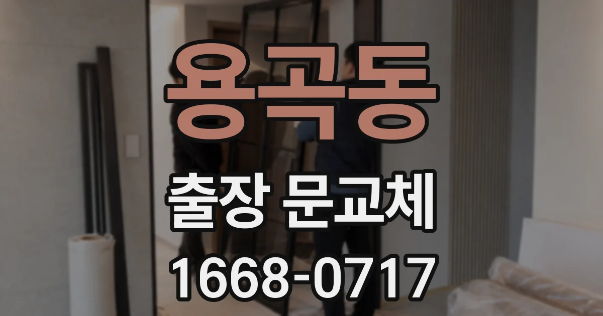 용곡동 출장 문교체