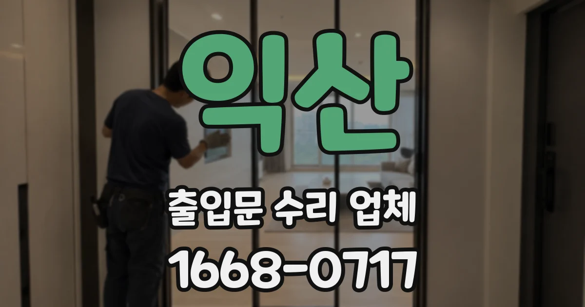 익산 출입문 수리 업체