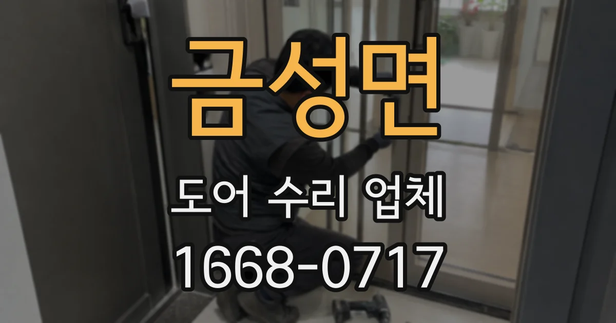 금성면 도어 수리 업체