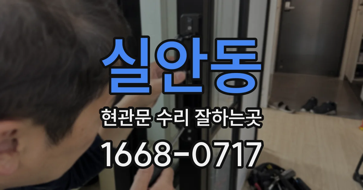 실안동 현관문 수리 잘하는곳