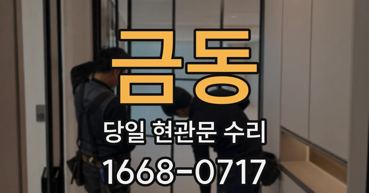 금동 당일 현관문 수리