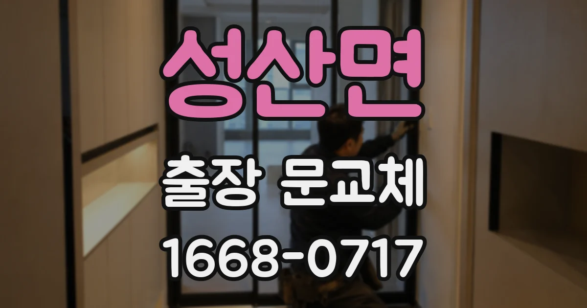 성산면 출장 문교체