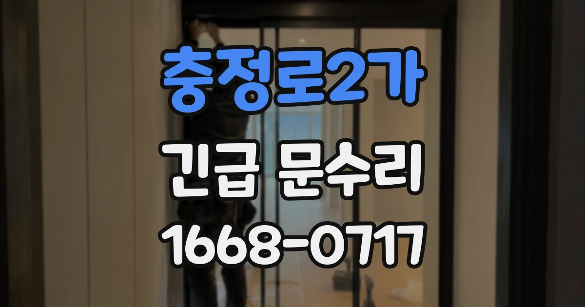 충정로2가 긴급 문수리