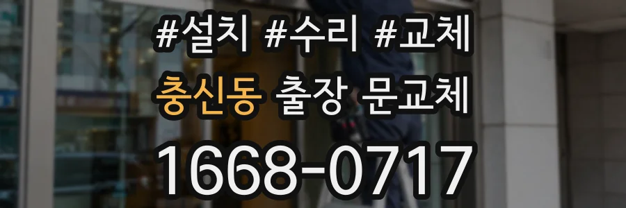충신동 출장 문교체