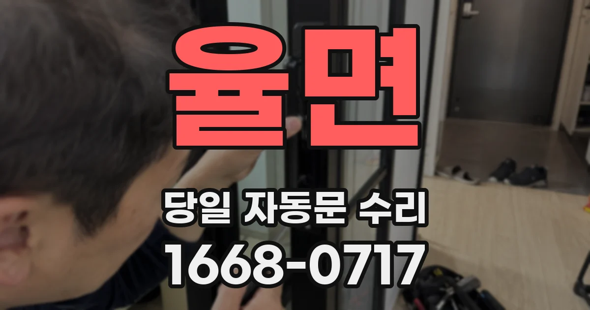 율면 당일 자동문 수리