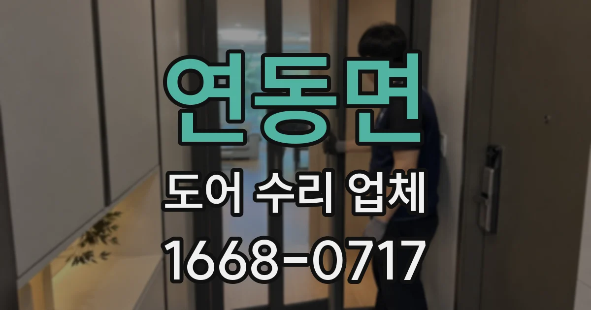 연동면 도어 수리 업체