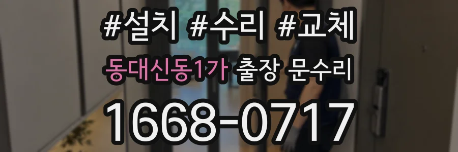 동대신동1가 출장 문수리