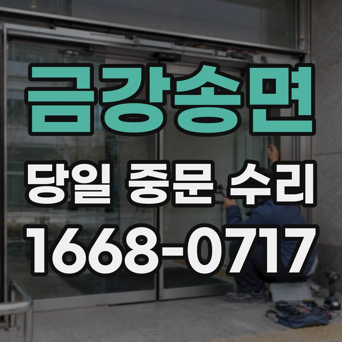 금강송면 당일 중문 수리
