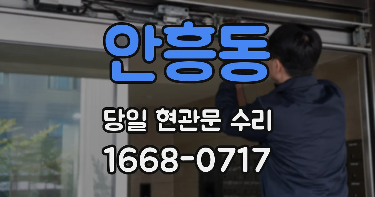 안흥동 당일 현관문 수리