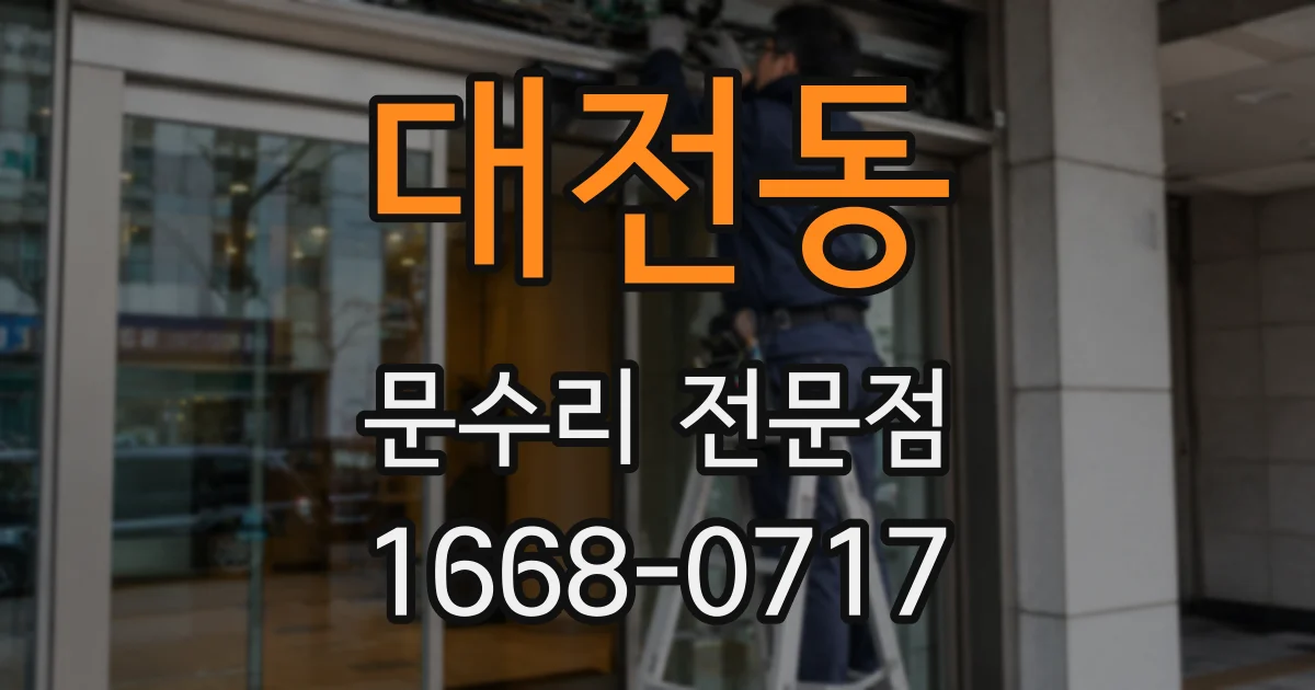 대전동 문수리 전문점