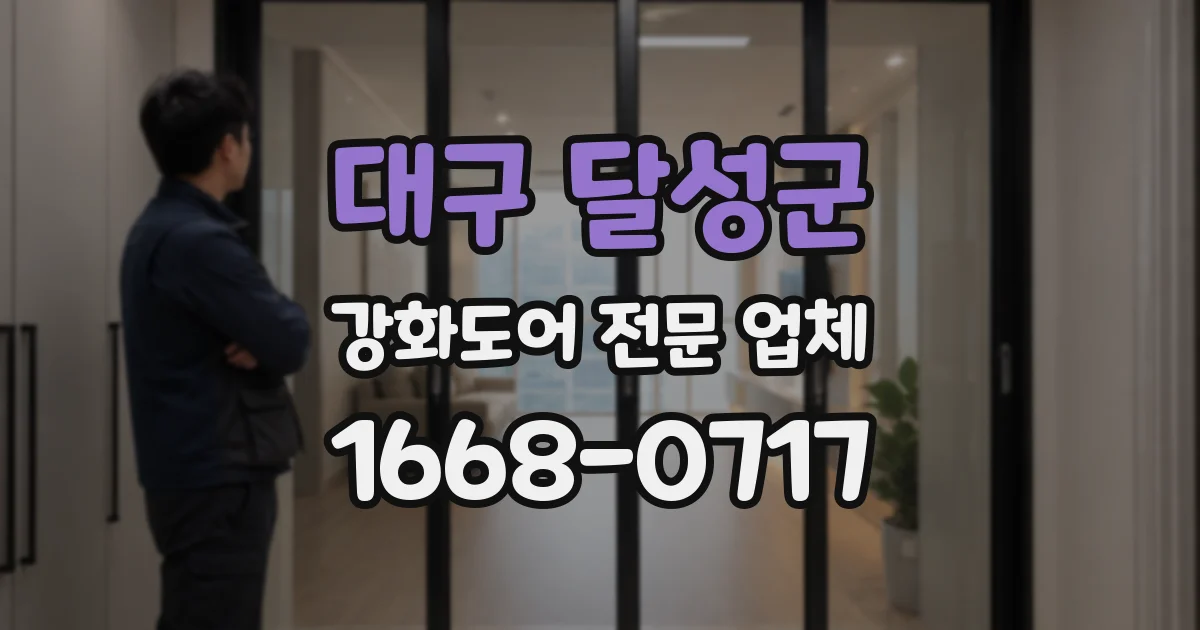 대구 달성군 강화도어 전문 업체