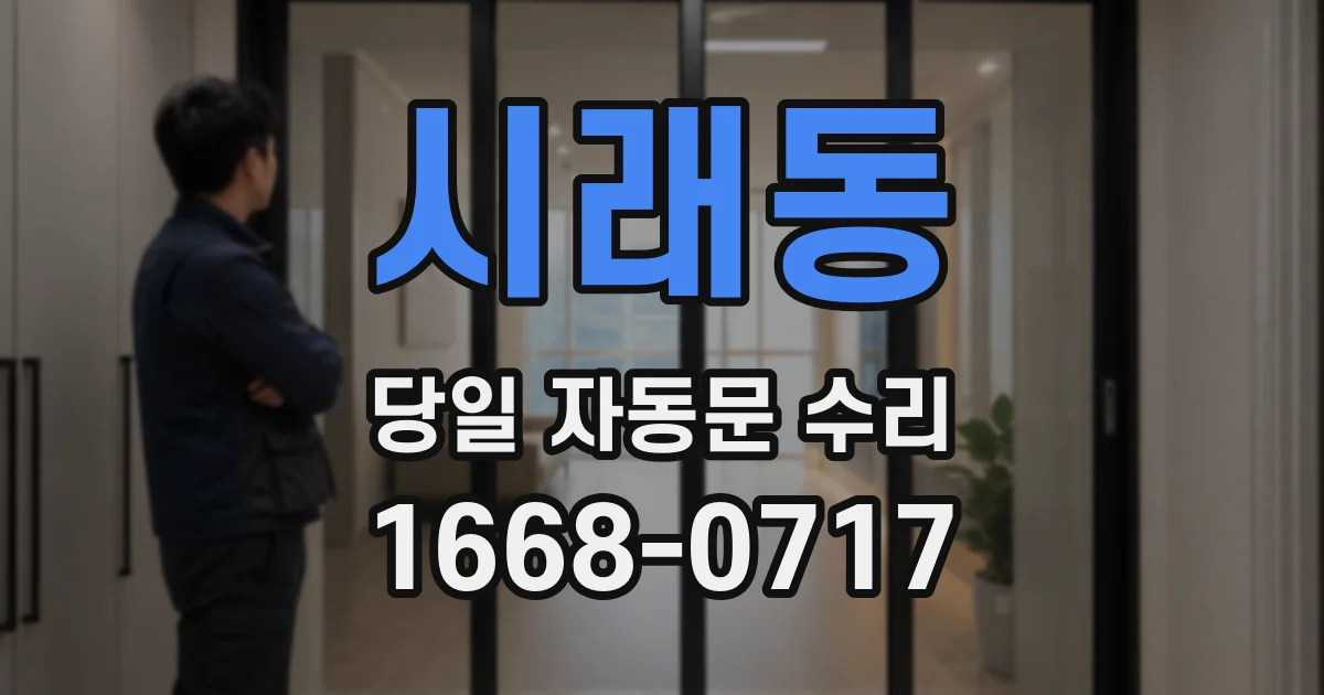 시래동 당일 자동문 수리