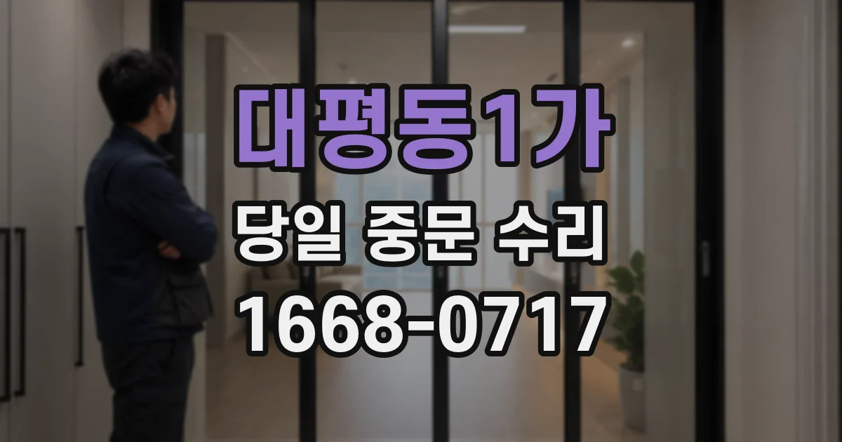 대평동1가 당일 중문 수리