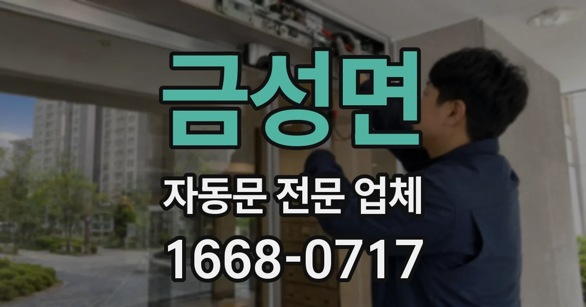 금성면 자동문 전문 업체