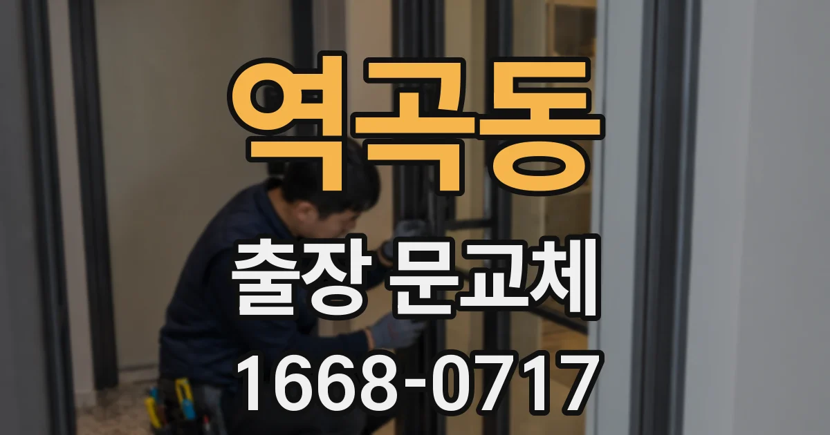 역곡동 출장 문교체