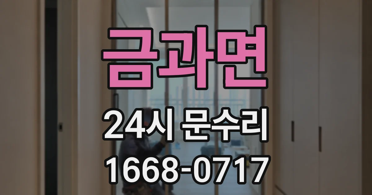 금과면 24시 문수리