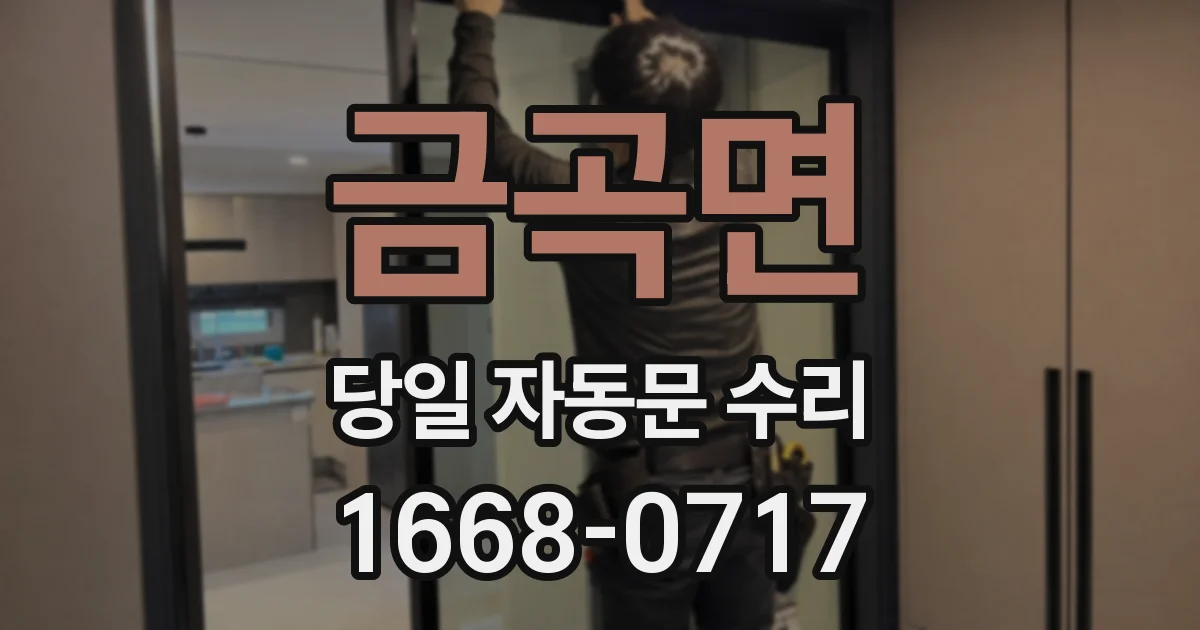 금곡면 당일 자동문 수리