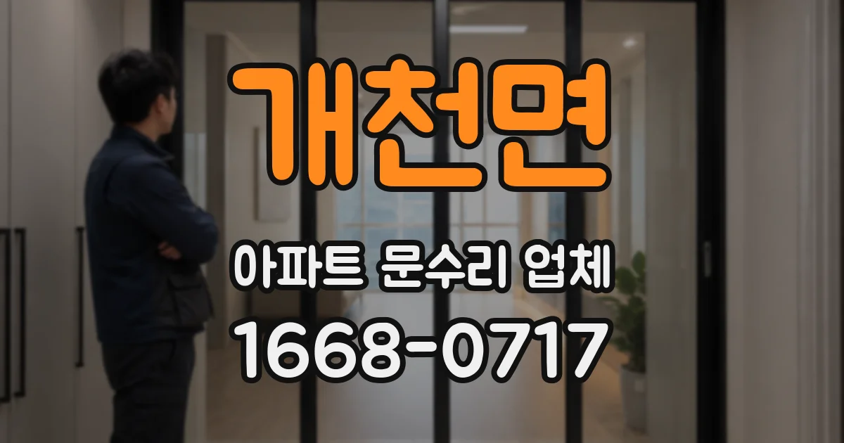 개천면 아파트 문수리 업체