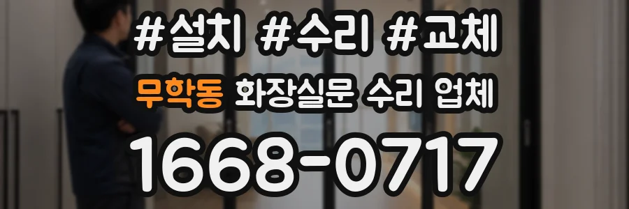무학동 화장실문 수리 업체
