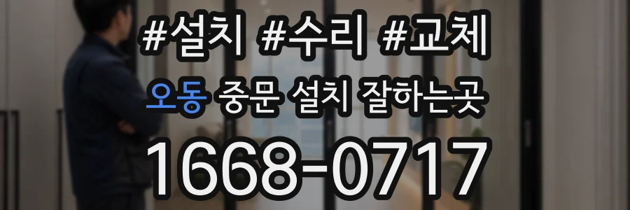 오동 중문 설치 잘하는곳