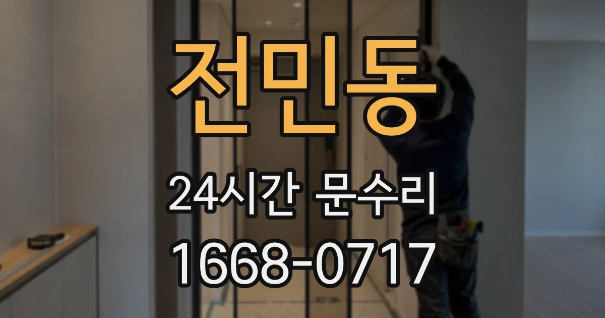 전민동 24시간 문수리