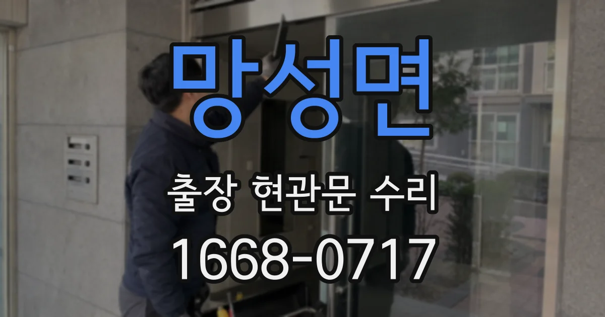 망성면 출장 현관문 수리