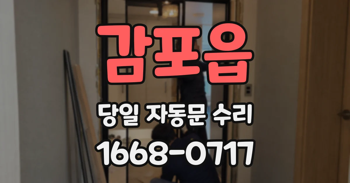 감포읍 당일 자동문 수리