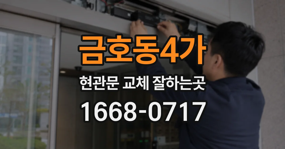 금호동4가 현관문 교체 잘하는곳