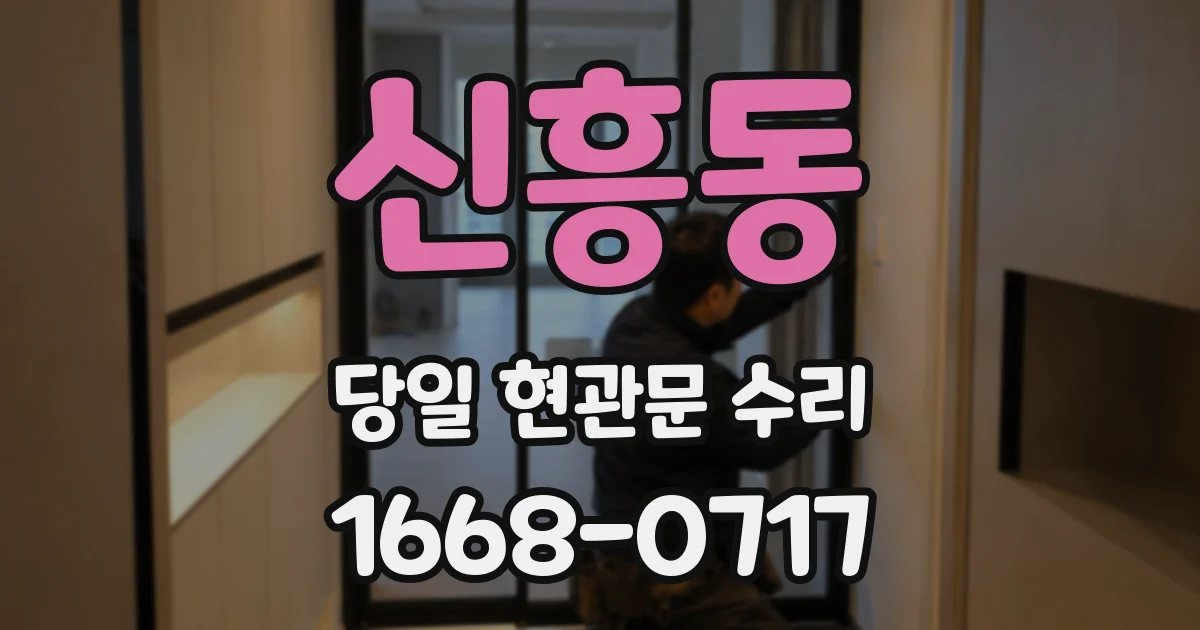 신흥동 당일 현관문 수리
