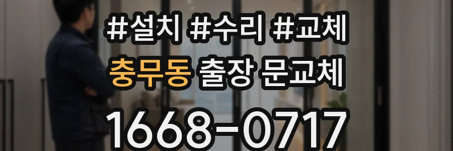 충무동 출장 문교체